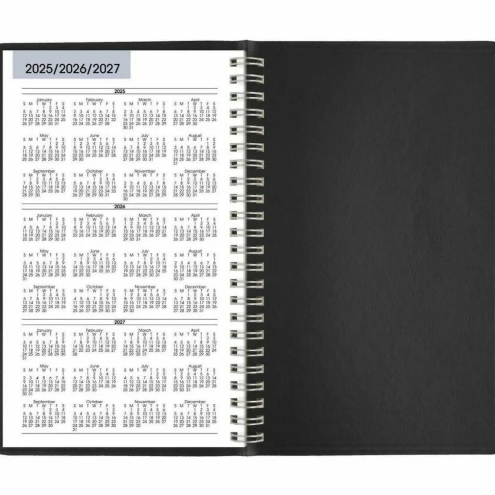 AT-A-GLANCE DayMinder Block Format Weekly Appointment Book, 8.5 x 5.5, Black Cover, 12-Month (Jan to Dec): 2027, 2027 Calendar