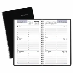 AT-A-GLANCE DayMinder Block Format Weekly Appointment Book, 8.5 x 5.5, Black Cover, 12-Month (Jan to Dec): 2027, 2027 Calendar