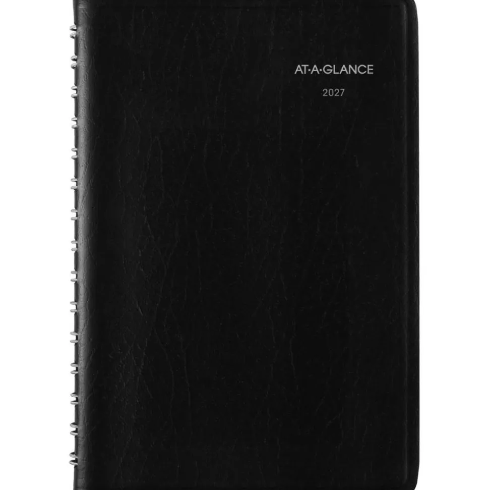 AT-A-GLANCE DayMinder 2027 Daily Appointment Book Planner, Black, Small, 5" x 8", G1000027