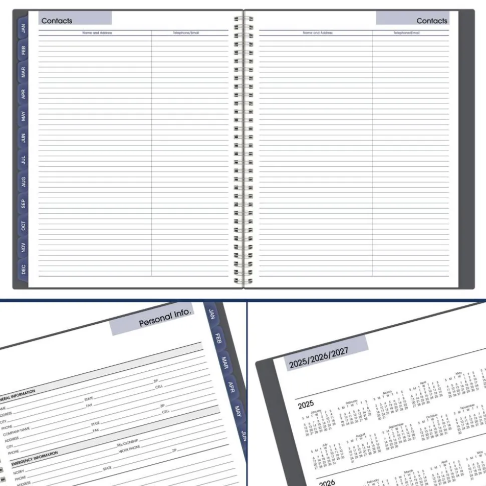 AT-A-GLANCE DayMinder 2027 Monthly Planner, Gray, Large, 8 1/2" x 11", 2027 Calendar