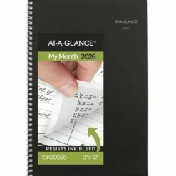 AT-A-GLANCE DayMinder Monthly Planner, Ruled Blocks, 12 x 8, Black Cover, 14-Month: Dec 2026 to Jan 2028, 2027 Calendar
