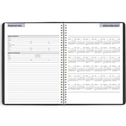 AT-A-GLANCE DayMinder Weekly Appointment Book, Vertical-Column Format, 11 x 8, Black Cover, 12-Month (Jan to Dec): 2027, 2027 Calendar
