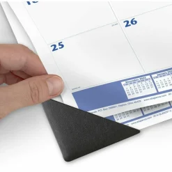 AT-A-GLANCE Desk Pad, 22 x 17, White Sheets, Black Binding, Black Corners, 12-Month (Jan to Dec): 2027, 2027 Calendar