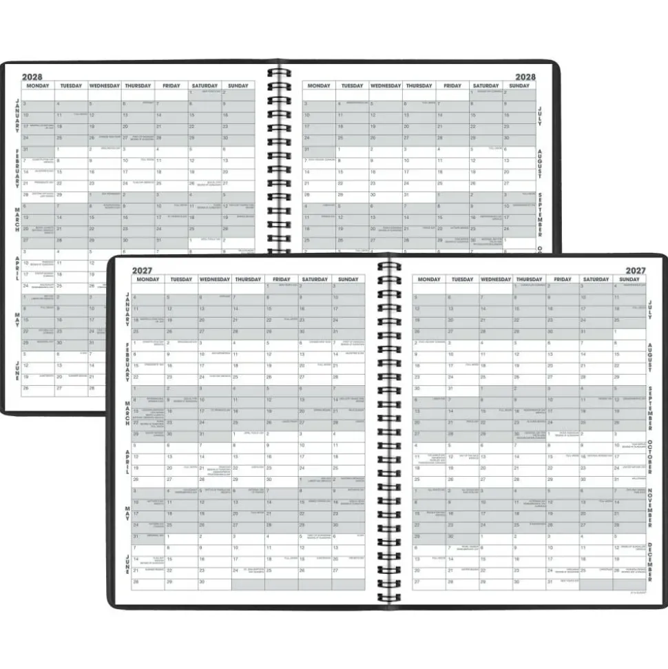 AT-A-GLANCE 2027 Monthly Planner, Black, Medium, 7" x 8 3/4"