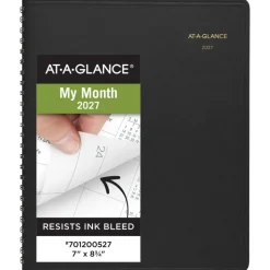 AT-A-GLANCE 2027 Monthly Planner, Black, Medium, 7