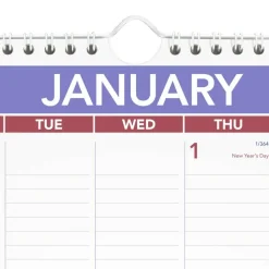 AT-A-GLANCE Monthly Wall Calendar with Ruled Daily Blocks, 12 x 17, White Sheets, 12-Month (Jan to Dec): 2027, 2027 Calendar