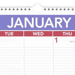 AT-A-GLANCE Monthly Wall Calendar with Ruled Daily Blocks, 20 x 30, White Sheets, 12-Month (Jan to Dec): 2027, 2027 Calendar