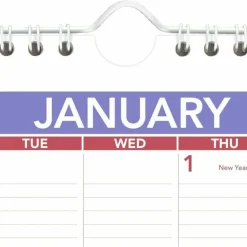 AT-A-GLANCE Monthly Wall Calendar with Ruled Daily Blocks, 8 x 11, White Sheets, 12-Month (Jan to Dec): 2027, 2027 Calendar
