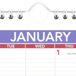 AT-A-GLANCE Monthly Wall Calendar with Ruled Daily Blocks, 8 x 11, White Sheets, 12-Month (Jan to Dec): 2027, 2027 Calendar