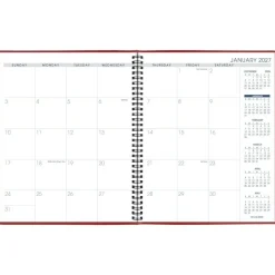 AT-A-GLANCE 2027 15-Month Monthly Planner, Red, Large, 9