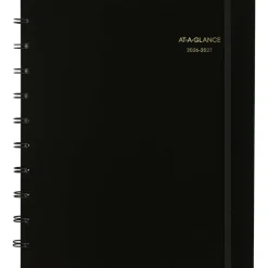 AT-A-GLANCE Move-A-Page Academic 2026-2027 Weekly Monthly Appointment Book Planner, Black, Large, 9" x 11", 2026 to 2027 Calendar