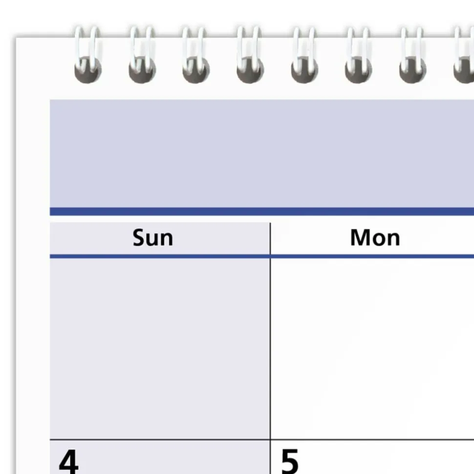 AT-A-GLANCE QuickNotes Desk/Wall Calendar, 3-Hole Punched, 11 x 8, White/Blue/Yellow Sheets, 12-Month (Jan to Dec): 2027, 2027 Calendar