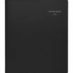 AT-A-GLANCE QuickNotes Weekly Block Format Appointment Book, 10 x 8, Black Cover, 12-Month (Jan to Dec): 2027, 2027 Calendar