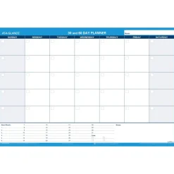 AT-A-GLANCE 30% Recycled Undated Erasable/Reversible Wall Planner, 30/60 Day, 36" x 24", PM23328, Undated Calendar