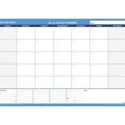 AT-A-GLANCE 30% Recycled Undated Erasable/Reversible Wall Planner, 30/60 Day, 36