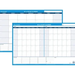 AT-A-GLANCE 30% Recycled Undated Erasable/Reversible Wall Planner, 30/60 Day, 36