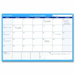 AT-A-GLANCE 30% Recycled Undated Erasable/Reversible Wall Planner, 30/60 Day, 36