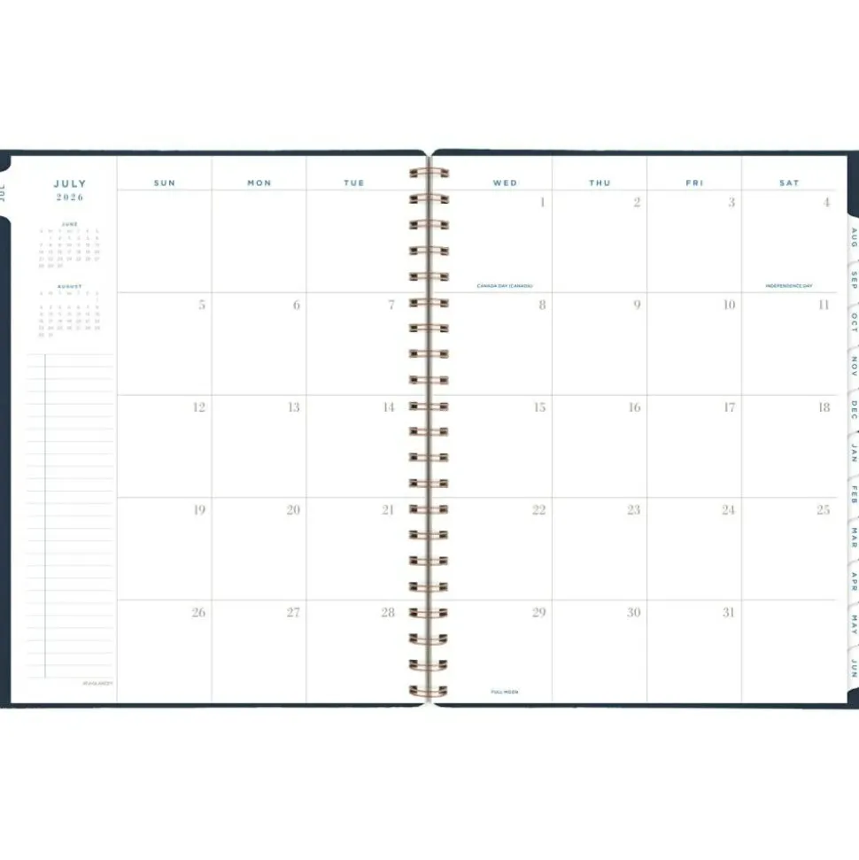 AT-A-GLANCE Signature Collection Academic 2026-2027 Weekly Monthly Planner, Navy, Large, 8 1/2" x 11", 2026 to 2027 Calendar