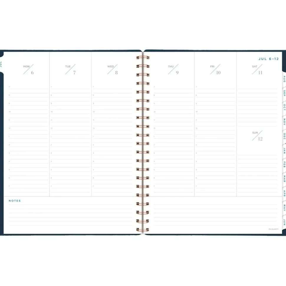 AT-A-GLANCE Signature Collection Academic 2026-2027 Weekly Monthly Planner, Navy, Large, 8 1/2" x 11", 2026 to 2027 Calendar