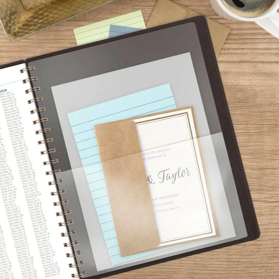 AT-A-GLANCE Signature Collection Academic 2026-2027 Weekly Monthly Planner, Brown, Large, 8 1/2" x 11"