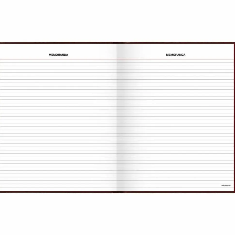 AT-A-GLANCE Standard Diary Daily Diary, 2027 Edition, Medium/College Rule, Red Cover, (200) 9.5 x 7.5 Sheets, 2027 Calendar