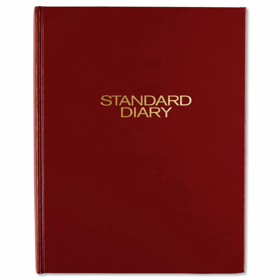 AT-A-GLANCE Standard Diary Daily Diary, 2027 Edition, Medium/College Rule, Red Cover, (200) 9.5 x 7.5 Sheets, 2027 Calendar