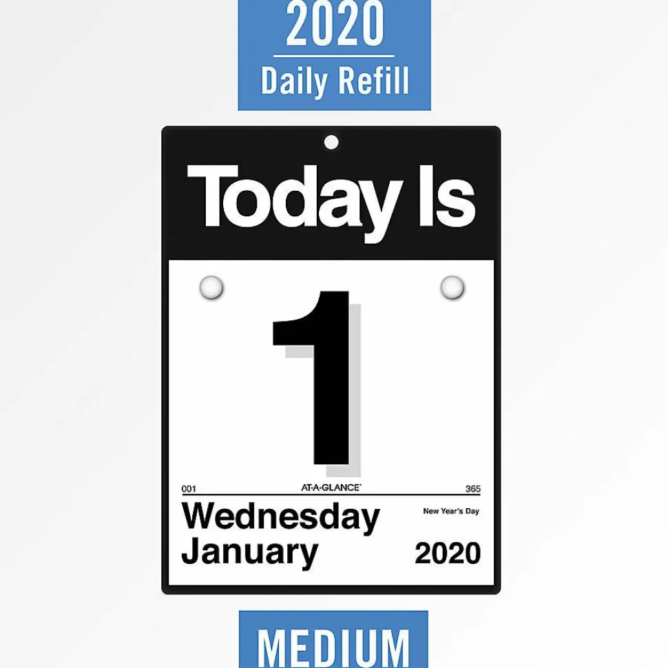 AT-A-GLANCE Today Is Daily Wall Calendar Refill, 6 x 6, White Sheets, 12-Month (Jan to Dec): 2027, 2027 Calendar