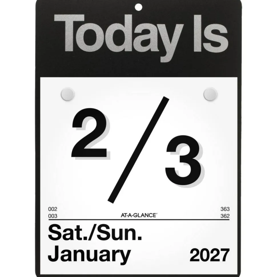 AT-A-GLANCE 2027 “Today Is” Daily Wall Calendar, Small, 6" x 6"