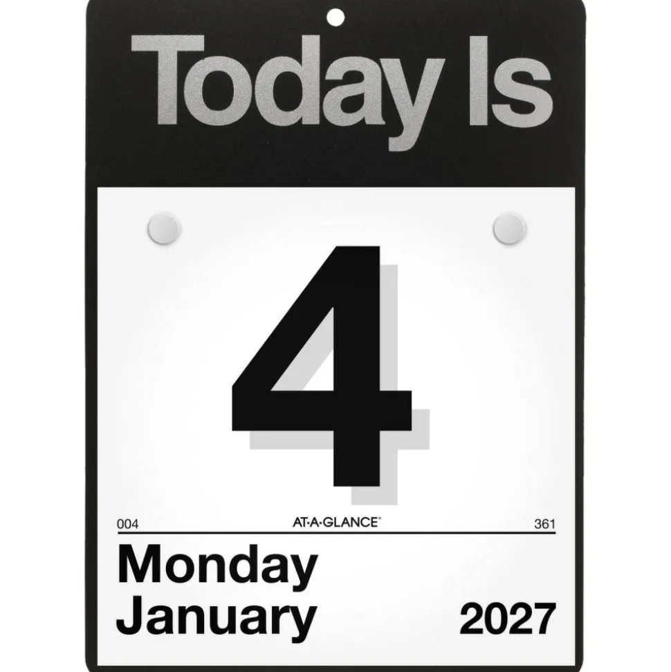 AT-A-GLANCE 2027 “Today Is” Daily Wall Calendar, Small, 6" x 6"