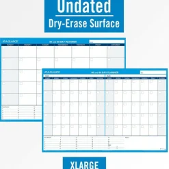 AT-A-GLANCE Undated Erasable/Reversible Wall Planner, 30/60 Day, 48