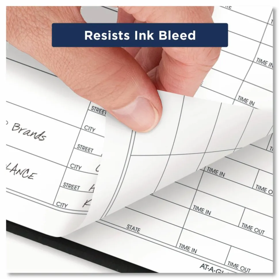 AT-A-GLANCE Visitor Register Book, 8 1/2" x 11", Black