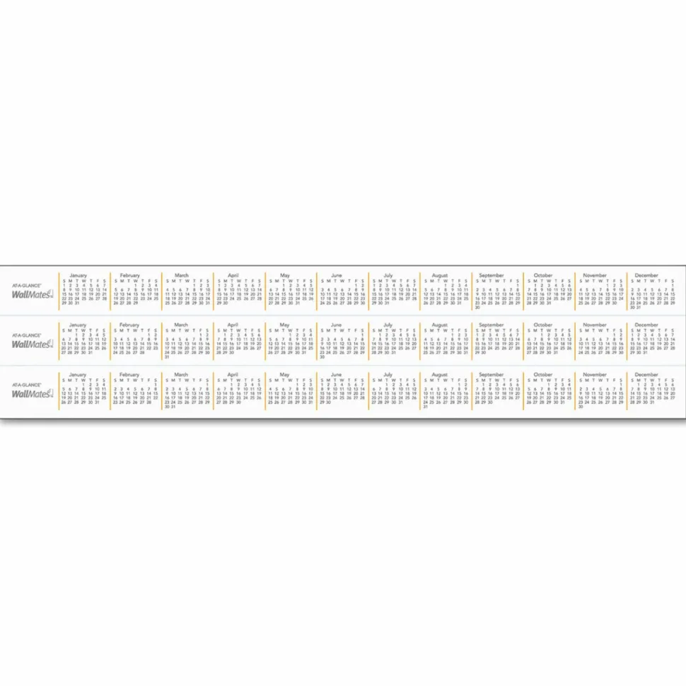 AT-A-GLANCE WallMates Monthly Dry-Erase Calendar, 24" x 36", Undated Calendar