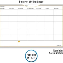 AT-A-GLANCE WallMates Monthly Dry-Erase Calendar, 24