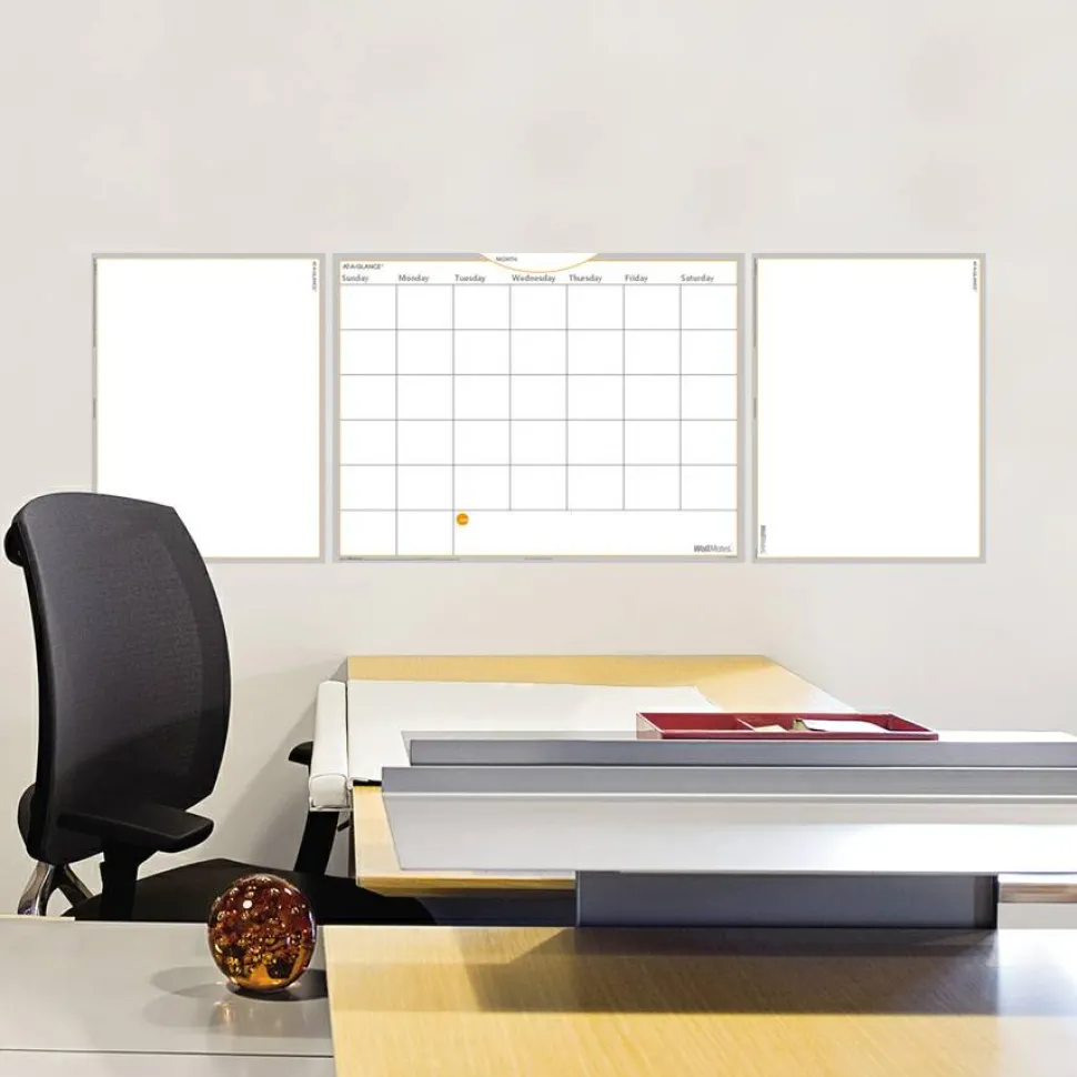 AT-A-GLANCE WallMates Monthly Dry-Erase Calendar, 24" x 36", Undated Calendar