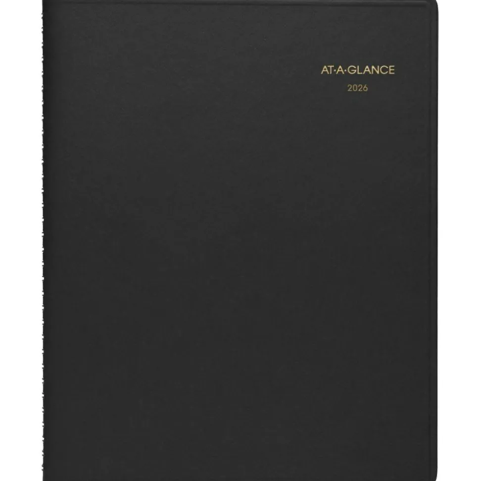AT-A-GLANCE Weekly Appointment Book, 11 x 8.25, Black Cover, 13-Month: Jan 2027 to Jan 2028, 2027 Calendar