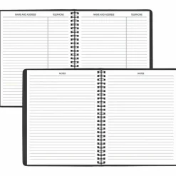 AT-A-GLANCE Weekly Vertical-Column Appointment Book Ruled for Hourly Appointments, 8.75 x 7, Black Cover, 13-Month: Jan 2027 to Jan 2028, 2027 Calendar