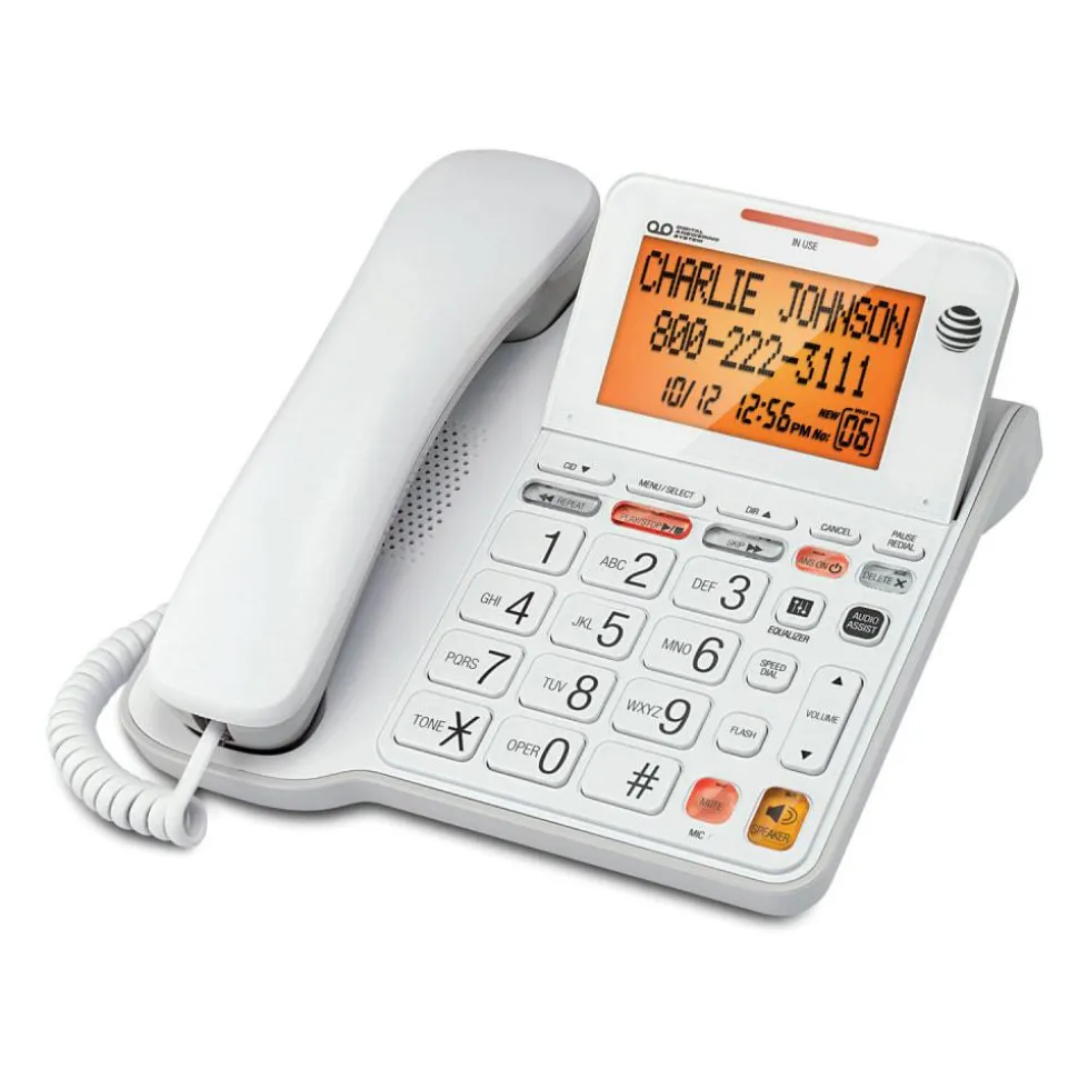 AT&T CL4940 Corded Answering System with Large Tilt Display