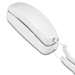 AT&T 210 Corded Trimline Phone with Speed Dial and Memory Buttons, White
