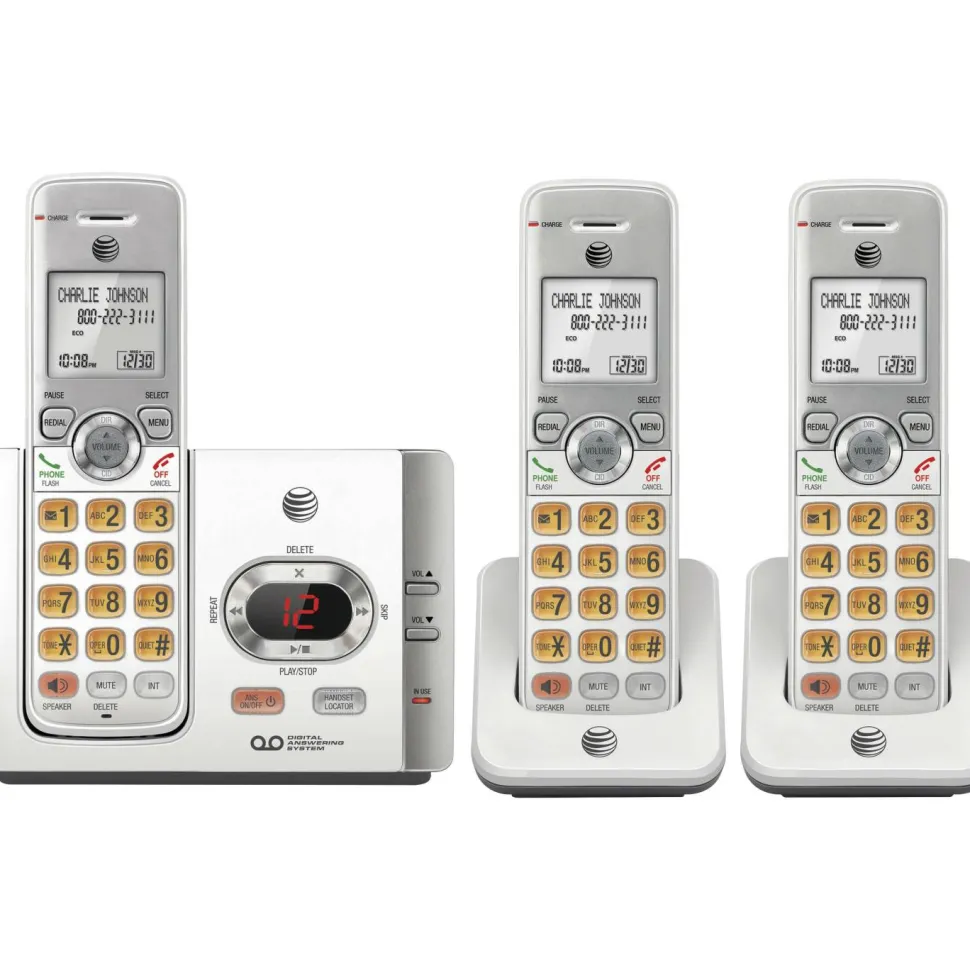 AT&T EL52315 DECT 6.0 Cordless Phone - Silver, Black
