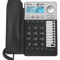 AT&T ML17929 2-Line Corded Phone with Caller ID/Call Waiting, Black