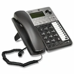 AT&T ML17939 2-Line Corded Phone with Speakerphone & Digital Answering System, Black
