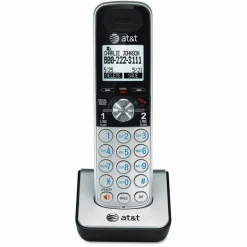 AT&T TL88002 Cordless Accessory Handset for TL88102 Digital Answering System, Black/Silver