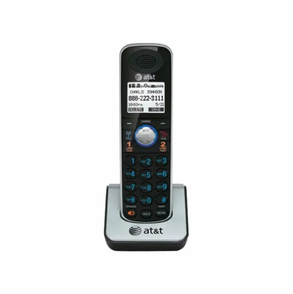 AT&T TL86009 - Cordless extension handset with caller ID/call waiting - DECT 6.0 - 2-line operation - for AT&T TL86109