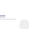 August Kids Soft White Fabric Chiavari Chair Cushion