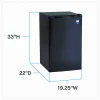 Avanti 4.4 Cu. Ft. Compact Refrigerator With Chiller Compartment, Black
