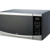 Avanti 0.9 Cu Ft Countertop Microwave, Black/Stainless Steel