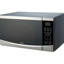Avanti 0.9 Cu Ft Countertop Microwave, Black/Stainless Steel