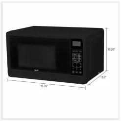 Avanti 0.7 cu ft Microwave Oven, 700 W, Black