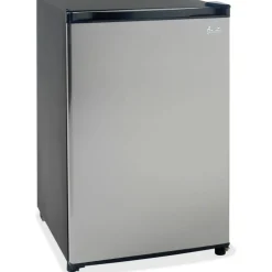 Avanti 4.4 Cu Ft Refrigerator, Black/Stainless Steel