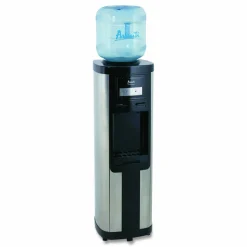 Avanti Hot and Cold Water Dispenser, 3 to 5 Gallon, 38-3/4”H x 13”W x 13”D, Stainless Steel